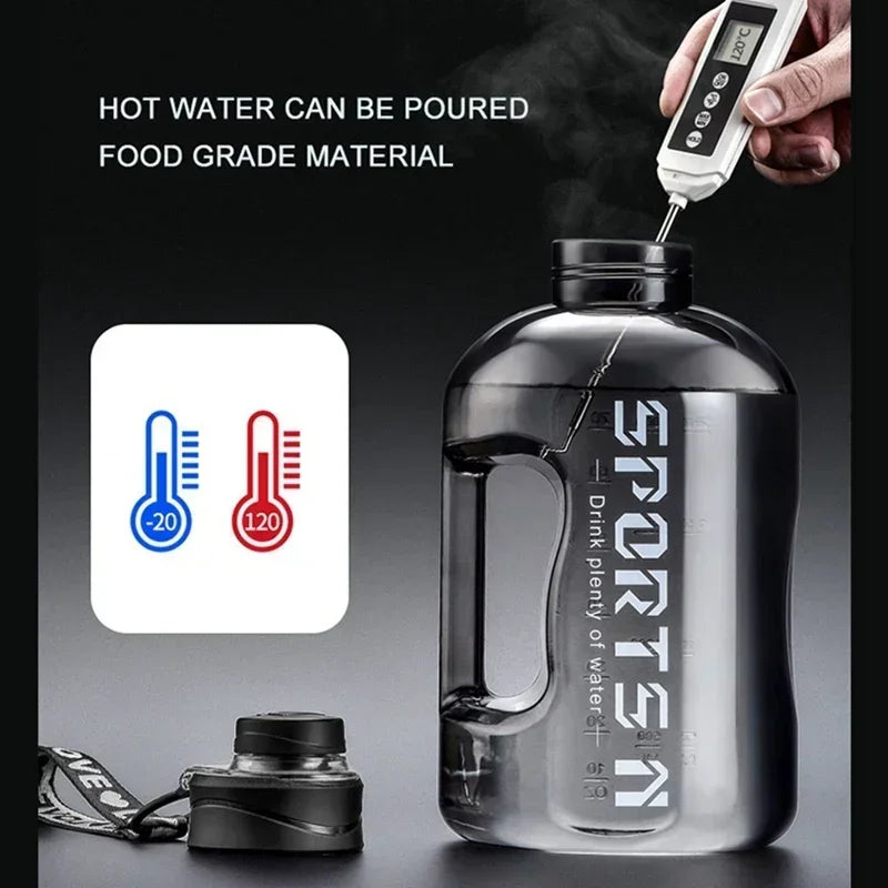 1.7L/2.7L Portable Large Capacity Water Bottle Sports Water Bottle Gym Cycling Cup For Fitness Camping Men Water Kettle