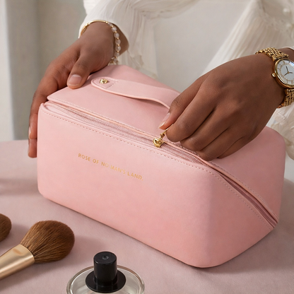 Makeup Organizer Female Toiletry Kit Bag Make Up Case Storage Pouch Luxury Lady Box, Cosmetic Bag, Organizer Bag For Travel Zip